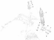 Hintere Radaufhängung - Stoßdämpfer