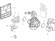 Vergaser, komplett - Ansaugstutzen