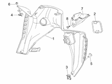 Vorderes Handschuhfach  - Schild-Rückseite