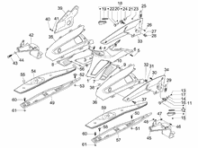 Mittlere Verklaidung - Fußraster