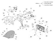 Rear headlight - Top box