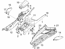 Mittlere Verklaidung - Fußraster