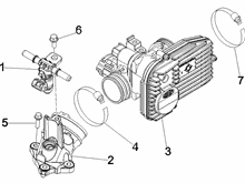 Drosselkörper - Einspritzdüse – Ansaugstutzen