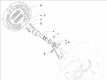 Hinterbremse - Bremsbackensatzen