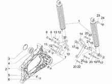 Hintere Radaufhängung - Stoßdämpfer