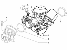 Vergaser, komplett - Ansaugstutzen