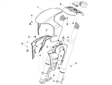 Vorderes Schutzblech-Stütze