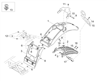 Hinteres schutzblech