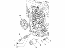 Schwungraddeckel - Ölfilter