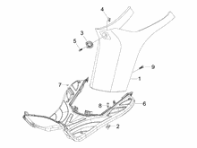 Mittlere Verklaidung - Fußraster