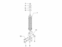 Hintere Radaufhängung - Stoßdämpfer