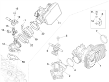 Drosselkörper - Einspritzdüse – Ansaugstutzen