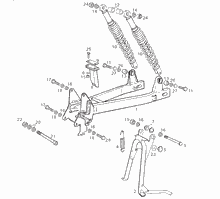 Schwinge - Stoßdämpfer
