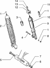 Stoßdämpfer hinten