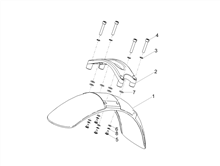 Vorderes Schutzblech-Stütze