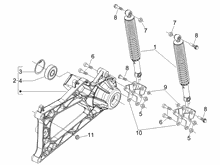 Hintere Radaufhängung - Stoßdämpfer
