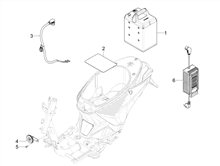Fernschalteren - Batterie - Hupe