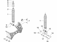 Hintere Radaufhängung - Stoßdämpfer