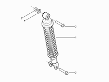 Hintere Radaufhängung - Stoßdämpfer