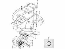 Hinterabdeckung - Kotflügellappen