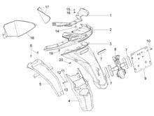 Hinterabdeckung - Kotflügellappen