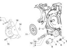 Schwungraddeckel - Ölfilter