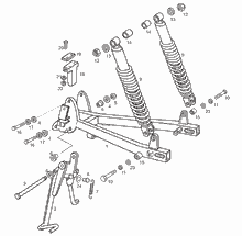Schwinge - Stoßdämpfer