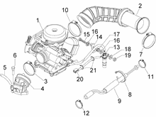 Vergaser, komplett - Ansaugstutzen