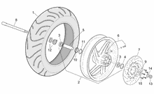 Hinterrad trommelbremse