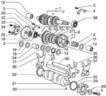 Kurbelwelle-pleuelstange-kurbelzapfen einheit