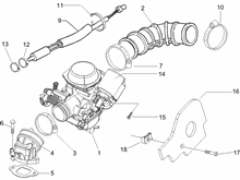 Vergaser, komplett - Ansaugstutzen