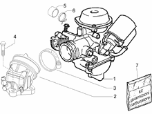 Vergaser, komplett - Ansaugstutzen