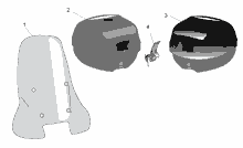 Acc. - Windschilder/Koffer