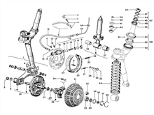 Hintere Radaufhängung - Stoßdämpfer