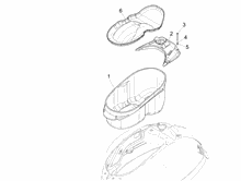 Schutzhelmgehäuse - Untersitz