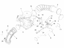 Vergaser, komplett - Ansaugstutzen