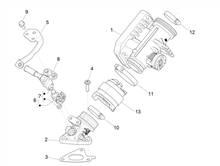 Drosselkörper - Einspritzdüse – Ansaugstutzen