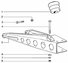 Stoßdämpfer hinten