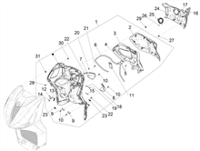 Vorderes Handschuhfach  - Schild-Rückseite