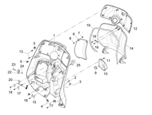 Vorderes Handschuhfach  - Schild-Rückseite