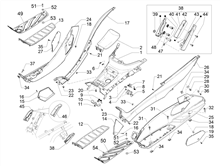 Mittlere Verklaidung - Fußraster