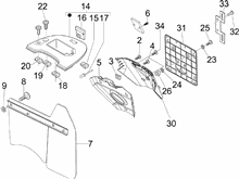 Hinterabdeckung - Kotflügellappen