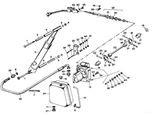 Tip-up hydraulic system