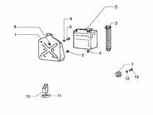 Fernschalteren - Batterie - Hupe
