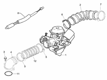 Vergaser, komplett - Ansaugstutzen