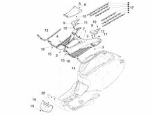 Mittlere Verklaidung - Fußraster