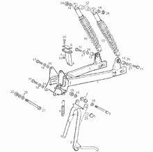 Schwinge - Stoßdämpfer