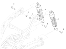 Hintere Radaufhängung - Stoßdämpfer