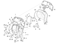 Vorderes Handschuhfach  - Schild-Rückseite