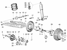Hintere Radaufhängung/Federung - Stoßdämpfer